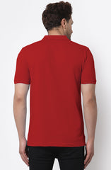 Red Polo T Shirt By Lazychunks