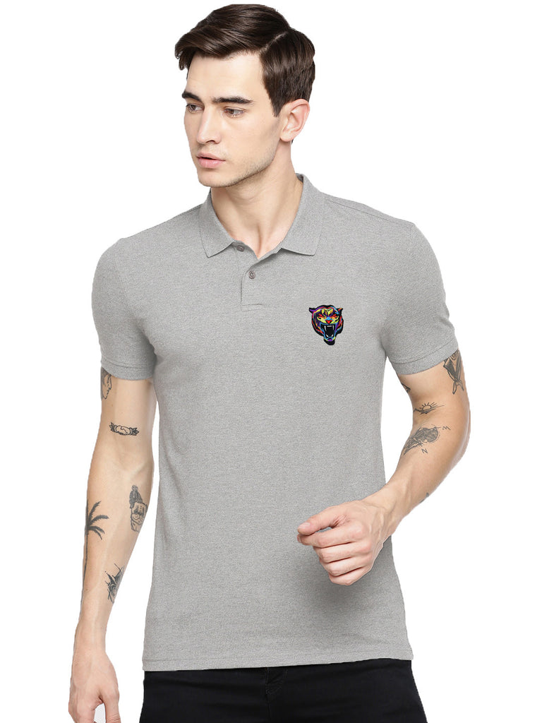 Printed Polo Half Sleeves Tshirt By LazyChunks
