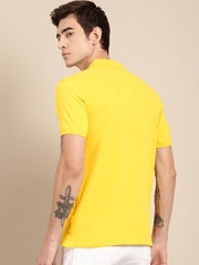 Printed Polo Collar Half sleeves t-shirt by LazyChunks