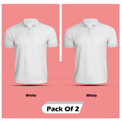 Polo Tshirt Combo (Pack Of 2) By Lazychunks (All Colors)