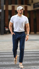 White Polo T Shirt By Lazychunks