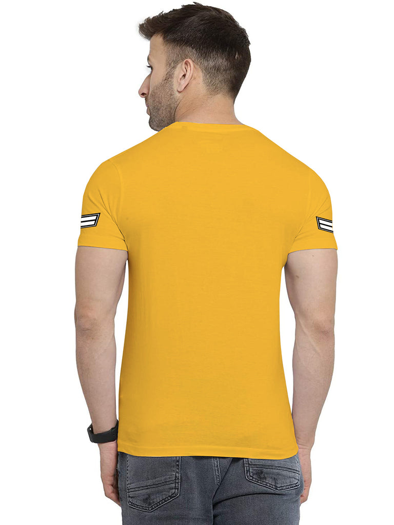 Trendy Printed Cotton Tshirt Half Sleeve Round Neck T Shirt, PATCH T Shirt For Man by LAZYCHUNKS - Lazychunks.com